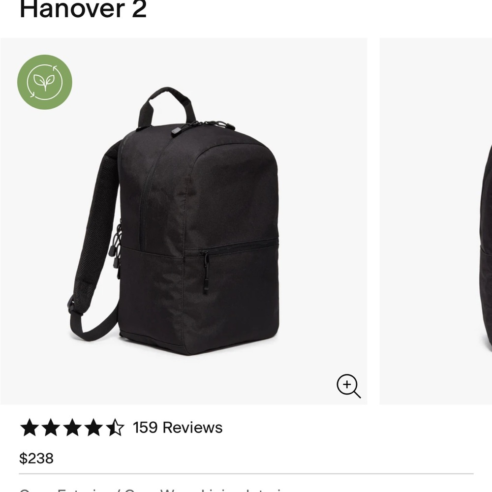 Lo & Sons Eco-Friendly Black Backpack